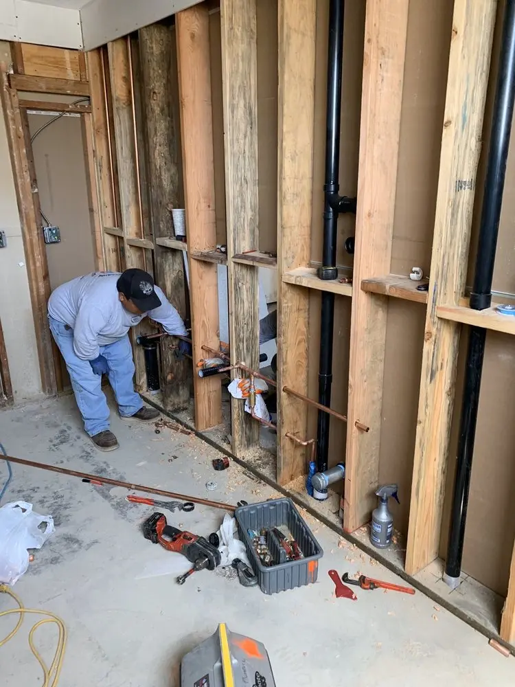 Commercial rough-in plumbing for Water Heater Replacement in Mauldin